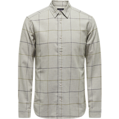 Ruutukuviollinen Paidat Only & Sons Paita OnsLars LS Reg Brush Check Shirt Harmaa