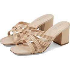 Heels & Pumps Calvin Klein Terisa Light Natural Leather Women's Sandals Neutral