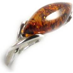 Bärnstenar Ringar Les Trésors de Lily Inspiration Silver Ring 60 Brown