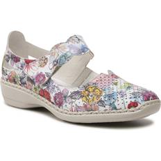 Rieker Woman Heels & Pumps Rieker 4 UK Womens Leather Sandals Flower Multi