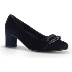 Mocka Pumps Gabor Klassiska pumps, dam klackskor, måttlig multibredd G Svart 47