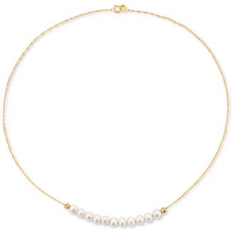 Effy Effy Cultured Freshwater Pearl 5-1/2mm 18" Statement Necklace in 14k Gold Yellow Gold Yellow Gold