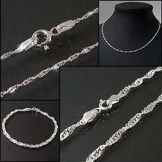 Silver 925 Silver Gold Plated Chain 40cm