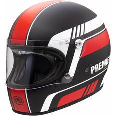 Motorcycle Equipment Premier HELMET TROPHY BL 92 BM,BLACK/RED/WHITE,XS