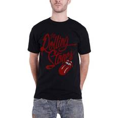 Rolling Stones Script Logo T-Shirt Black