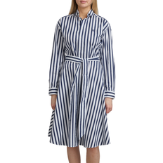 Polo Ralph Lauren Kjoler Polo Ralph Lauren Belted Striped Cotton Shirtdress