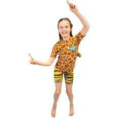 XS Våtdräktsdelar 2022 Saltskin Junior Short Sleeve Rash Vest Giraffe