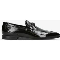 Halbschuhe Kurt Geiger London Black Ali Eagle-embellished Patent-leather Loafers Eur Men