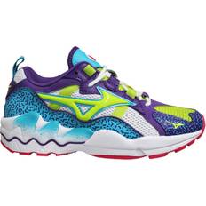 Trainers Mizuno Sport Style Wave Rider Purple Trainers Mens Multicolour Textile