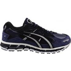 Nubuck Running Shoes Asics Gel-Kayano 360 Mens Navy Running Trainers Blue Nubuck Leather