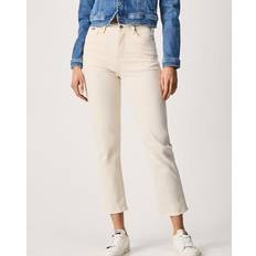 Beige - Damen Jeans Pepe Jeans Damen Dion 7/8 Blue Denim-WI5 34L