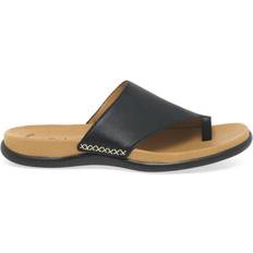 Gabor Slippers & Sandals Gabor 'Lanzarote' Toe Loop Mules Black