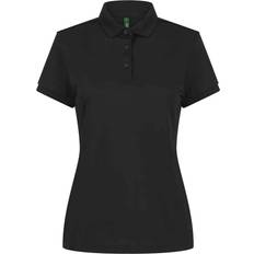 Henbury Recycled Polyester Polo Shirt Black