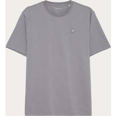 Knowledge Cotton Apparel Tøj Knowledge Cotton Apparel Loke Badge T-shirt, Sharkskin