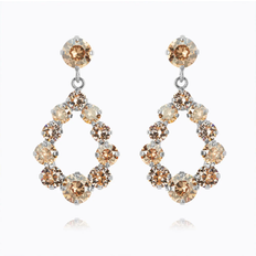 Caroline Svedbom Mini Delia Earrings Golden Combo Rhodium