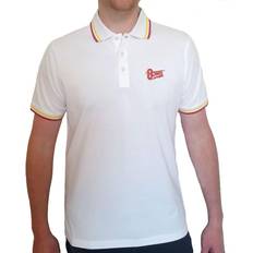 Unisex Polo Shirts David Bowie Flash Logo Polo Shirt White