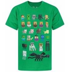 Minecraft Sprites T-Shirt Green 13-14 Years
