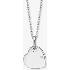 Children Necklaces Engelsrufer Angel Whisperer Childrens Silver Heart Necklace HEN-ID-HEART-ZI