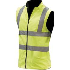 Keltainen - Mies Liivit Yoko Mens Workwear Hi-Vis Reversible Fleece Vest Jacket