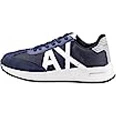 Armani Exchange Logo Trainers Navy