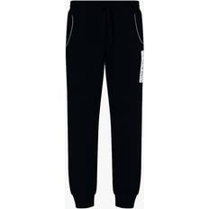 Armani Kläder Armani Emporio herrbyxor borstade Terry sweatpants, svart