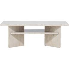 Soffbord med förvaring Venture Design Ålesund 120 x 60 cm Beige Soffbord