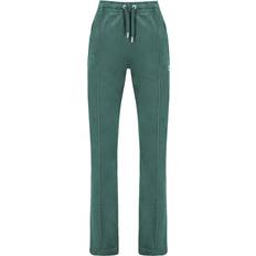 Juicy Couture Woman Trousers & Shorts Juicy Couture Womens Thyme Diamante Branded Velour Track Pant Green