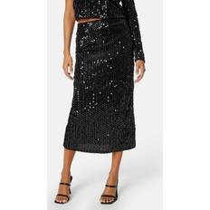 Dam - Sammet Kjolar Only Lucy Long Skirt Black