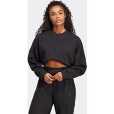 Donna - Yoga Maglioni Adidas HS8121 YGA ST CRO SWT Sweatshirt Damen Black Größe