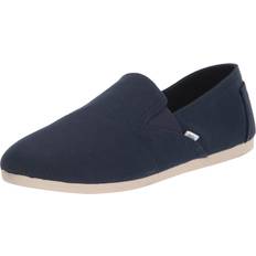 Toms Redondo Loafer Flat Navy Canvas - Navy Blue