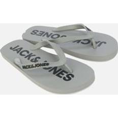 Jack & Jones Slippers & Sandals Jack & Jones Men's Mens Logo EVA Flip Flop Grey 12.5/12/13