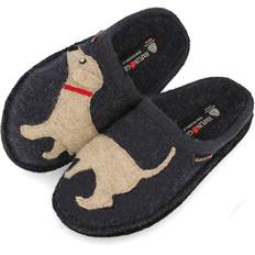 Haflinger Slippers Haflinger DOGGY Ladies Slippers Stone Grey-36