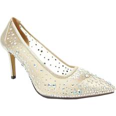 Dame - Gull Pumps Lunar Argo Mesh Court Shoes Gold