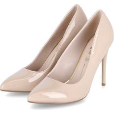 Pelle Sintetica Tacchi e Décolleté Buffalo Juliette Pump - Beige