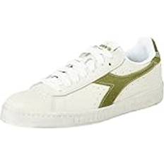 Diadora Unisex Game Low Waxed Suede Pop Gymnastics Shoe, White Fern