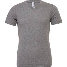 Bella Canvas Triblend V-Neck Short Sleeve T-Shirt Grey