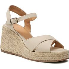 41 ½ Espadrillas Castañer Espadrillas Compensées en Coton 023070-203 Beige