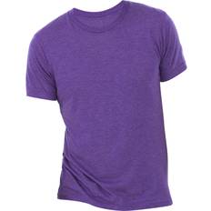 Bella Canvas Triblend Crew Neck Plain Short Sleeve T-Shirt Purple