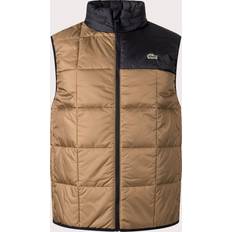 Lacoste Gilet Lacoste Quilted Square Puff Gilet Brown