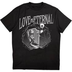 Nightmare Before Christmas Jack and Sally Love Is Eternal T Shirt Black