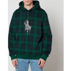 Polo Ralph Lauren Leather Big Plaid Fleece Hoodie Tartan