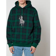 Polo Ralph Lauren Green Jumpers Polo Ralph Lauren Tartan Cotton-Blend Hoodie Green