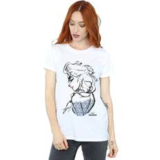 Klær Disney Frozen Elsa Sketch Cotton Boyfriend T-Shirt White