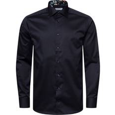 Hørskjorter Eton Floral Effect Signature Twill Shirt - Blue