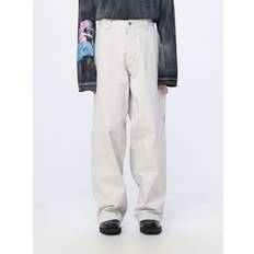 Hvid - Unisex Jeans Maison Margiela Worker Trousers Broken White