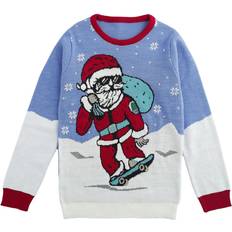 Ugly Christmas Sweater Fun av Skating Santa flerfärgad