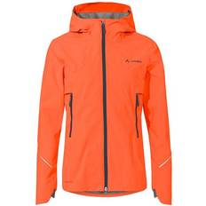 Dam - Orange Jackor Vaude Women's Yaras 3-i-1 jacka – vinterjacka dam – dubbeljacka för cykling