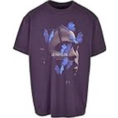 Mister Tee Herren Le Papillon Oversize purplenight