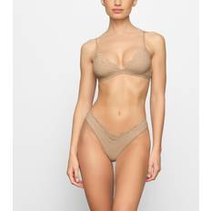 Beige - Skiing Bras SKIMS Beige Fits Everybody Corded Lace Bralette Clay