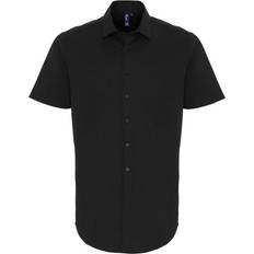 Stretch - Women Shirts Premier Stretch Fit Poplin Short Sleeve Shirt Black